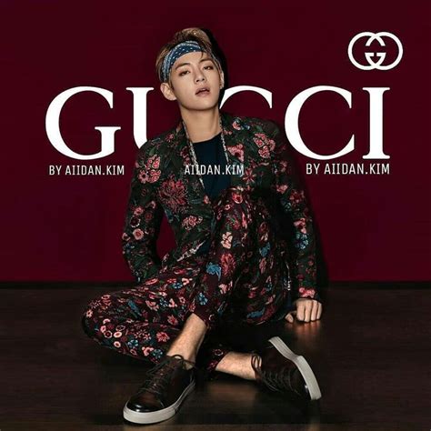 is bts v a gucci model